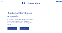 Desktop Screenshot of ccexternalaffairs.com